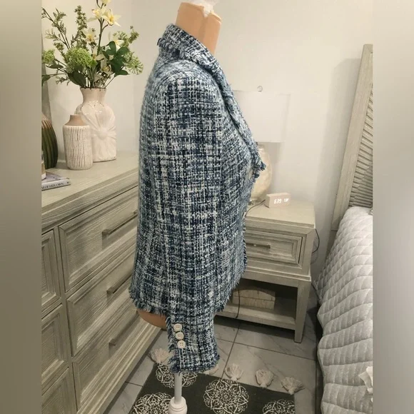 Chadwicks Blue and White Tweed Blazer - Picture 6 of 16